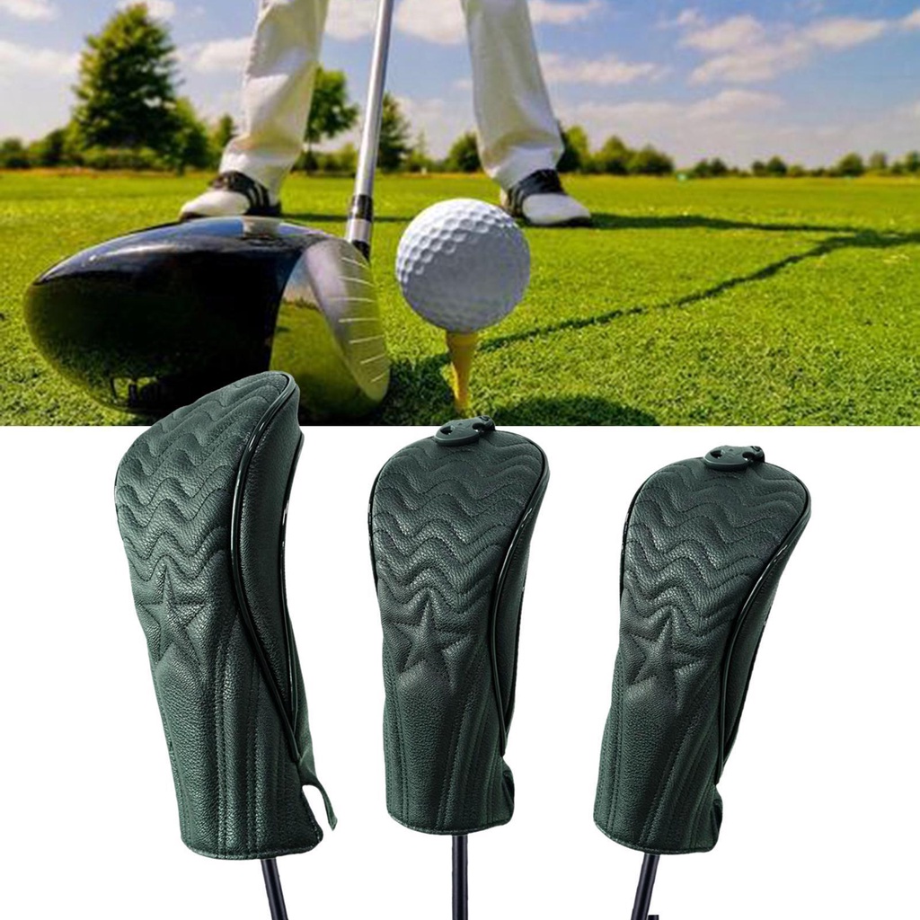 Bộ 3 Vỏ Bọc Đầu Gậy Đánh Golf Chống Thấm Nước Chuyên Dùng