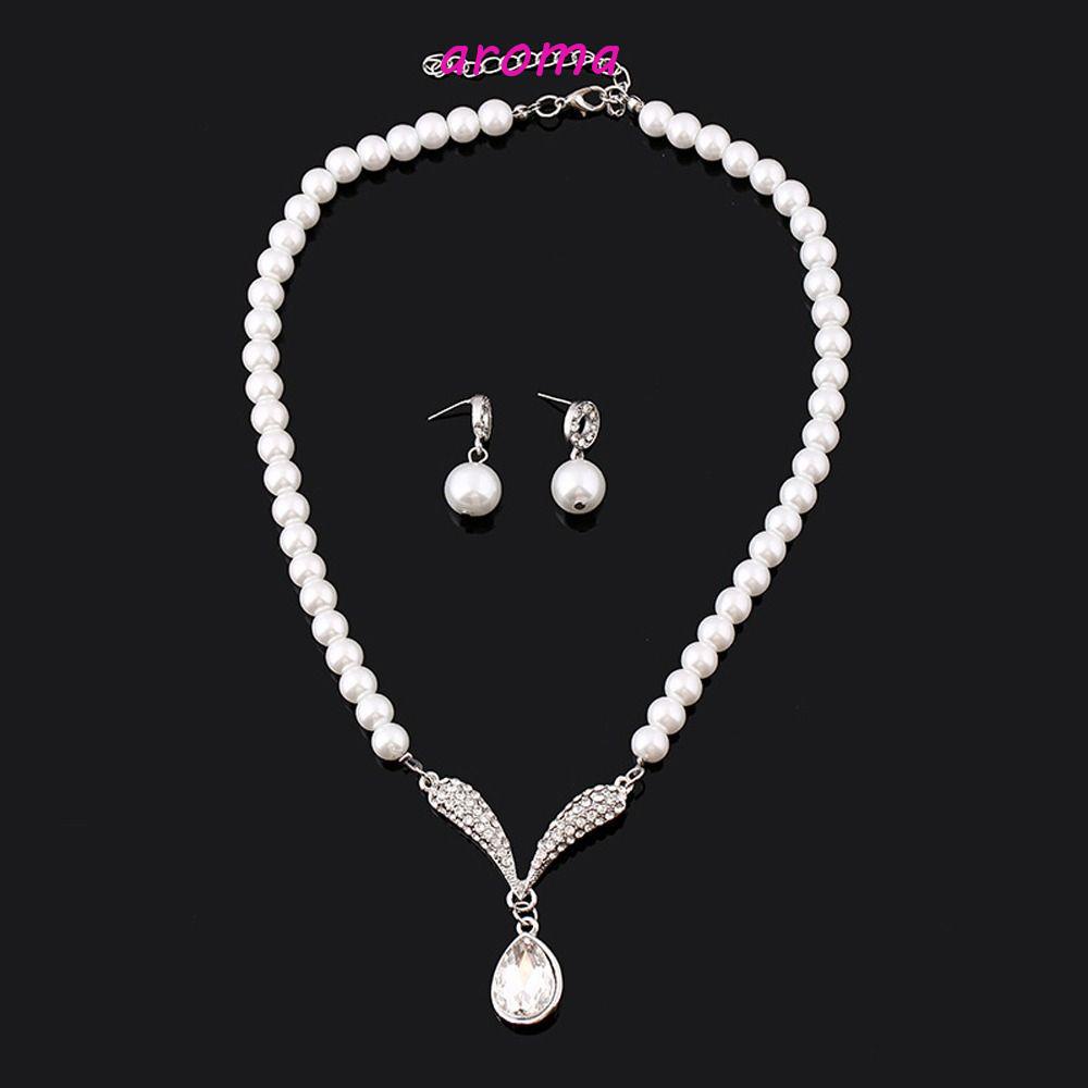 Bộ Khuyên Tai Dáng Dài Bằng Hợp Kim Hình Hoa Phong Cách Hàn Quốc Cổ Điển Thanh Lịch Dành Cho Cô Dâu