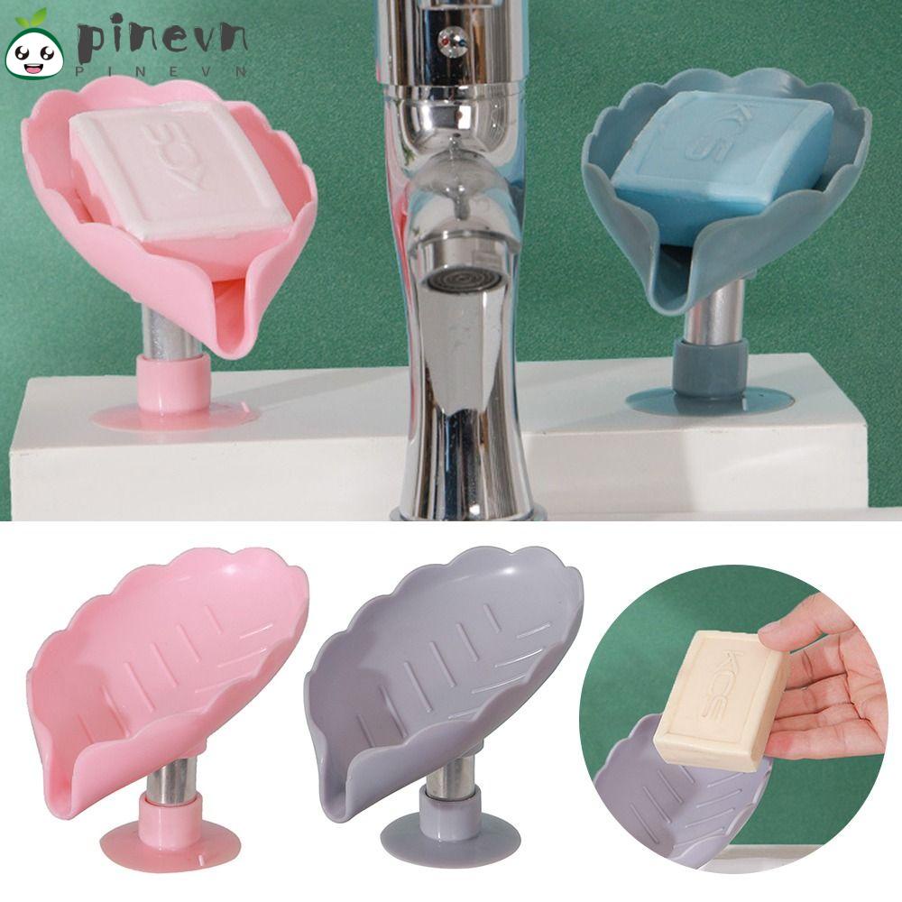 Giá Đỡ Xà Phòng Hình Chiếc Lá Có Giác Hút Tiện Dụng