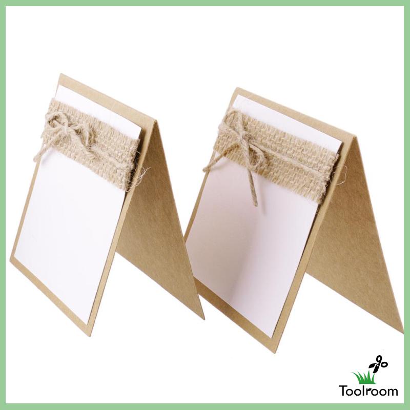 Bộ 10 Thẻ Tên Kèm Dây Thừng Dùng Trang Trí Tiệc Cưới Shabby