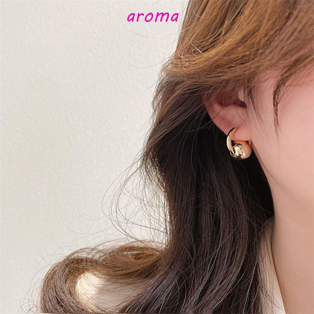 Bông Tai Dạng Xỏ Hình Cầu Phong Cách Hàn Quốc Cổ Điển Thời Trang Cho Nữ