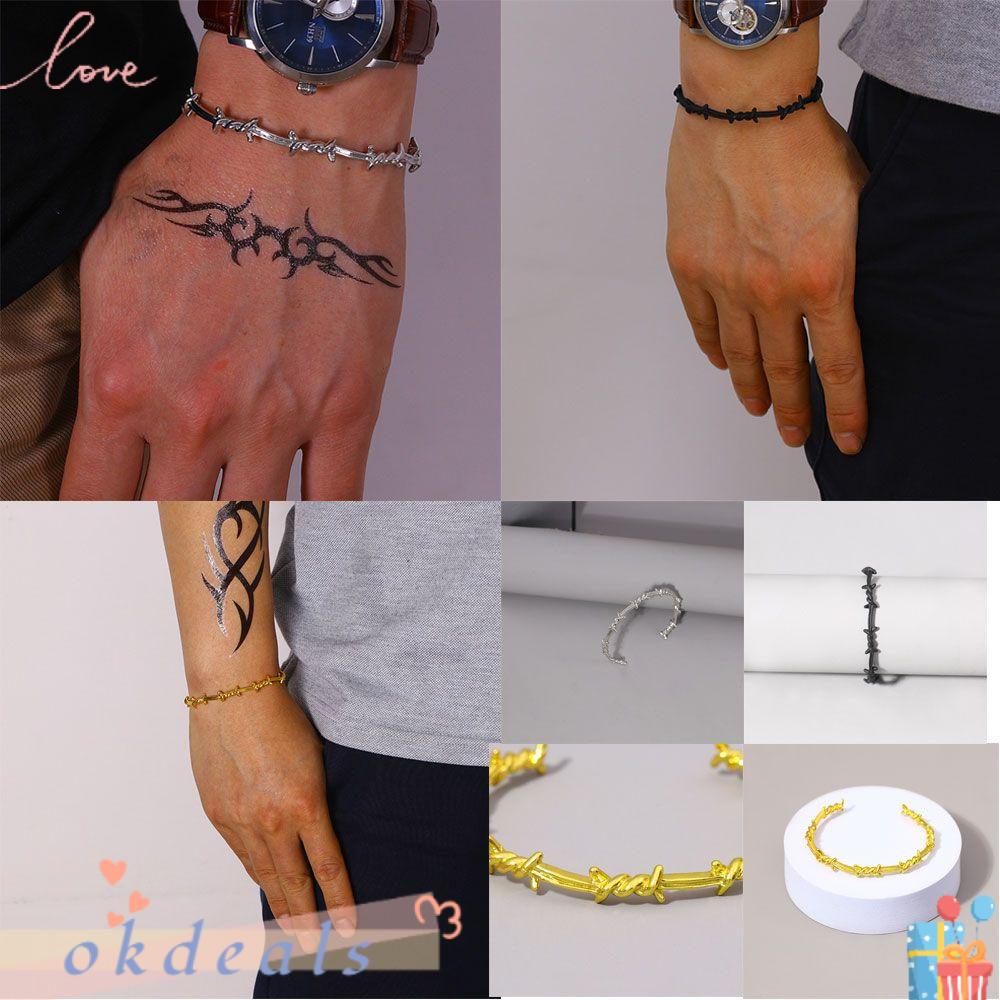 Vòng Tay Thép Không Gỉ Đơn Giản Thời Trang OKDEALS