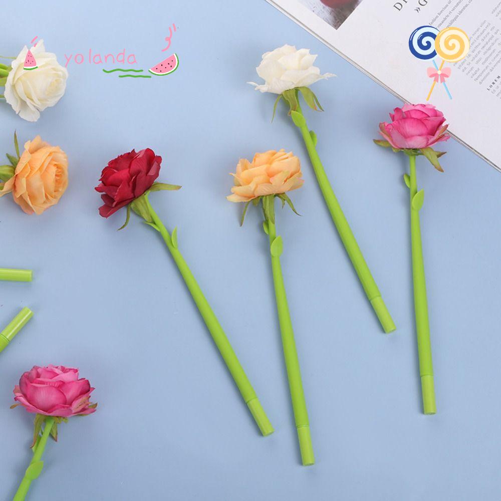 Set 4 Bút Bi Hình Hoa Hồng Dành Cho Học Sinh