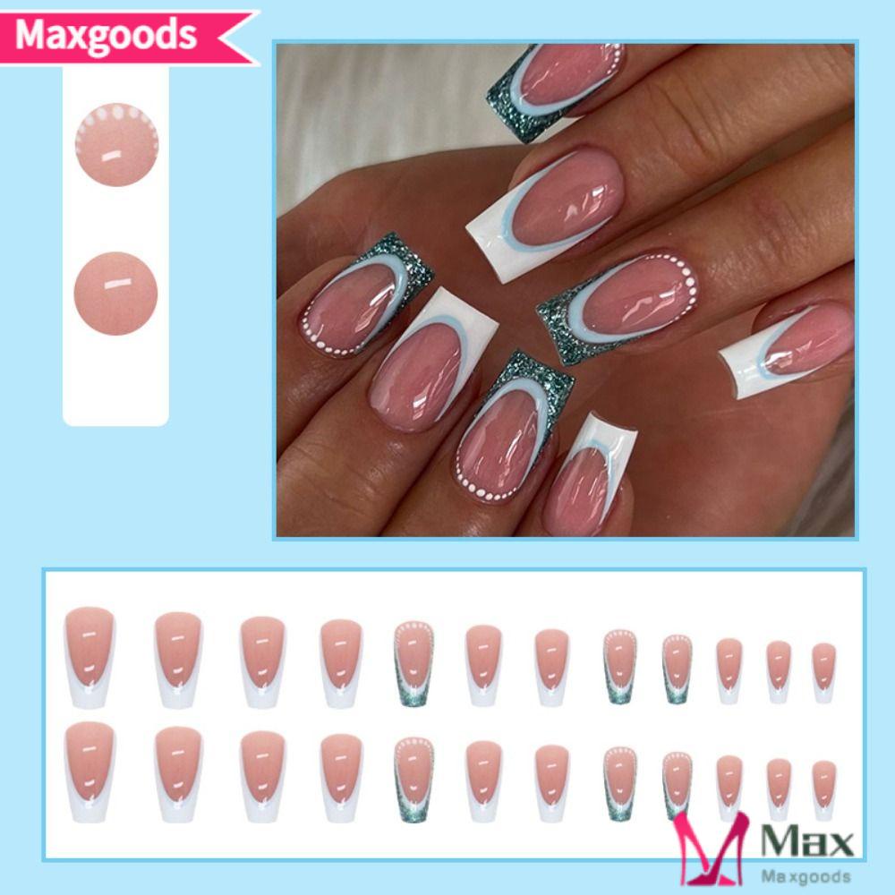 Bộ Móng Tay Giả Dạng Nhấn Che Phủ Toàn Diện Đầu Vuông