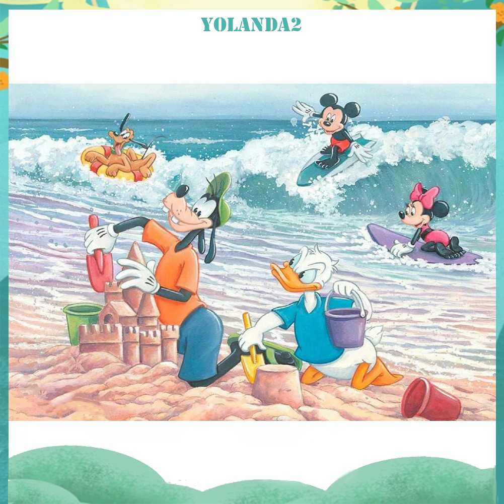 Tranh Đính Đá Kim Cương Toàn Bộ 5D DIY Hình Vẽ Mickey