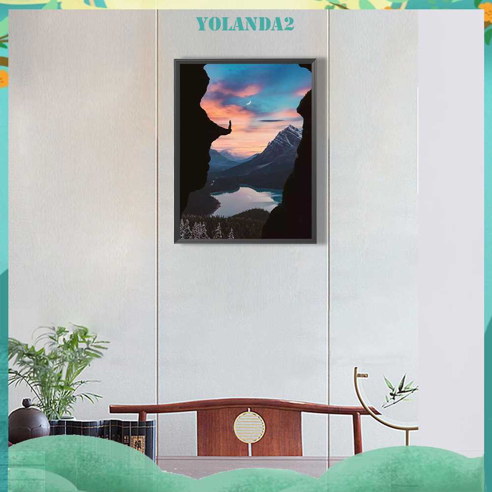 Tranh Đính Đá Kim Cương Toàn Bộ 5D DIY Hình Vẽ Phong Cảnh Trang Trí Nhà Cửa