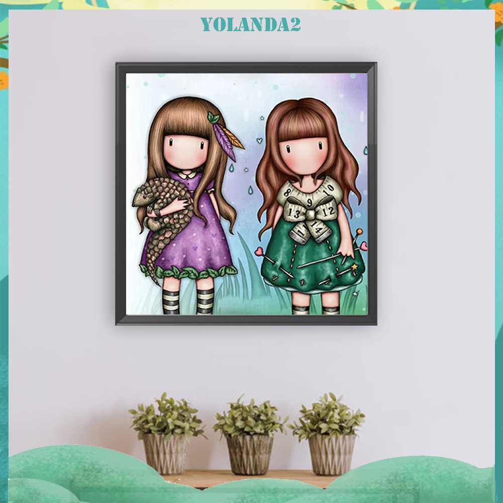 Tranh Đính Đá Kim Cương Toàn Bộ 5D DIY Hình Búp Bê