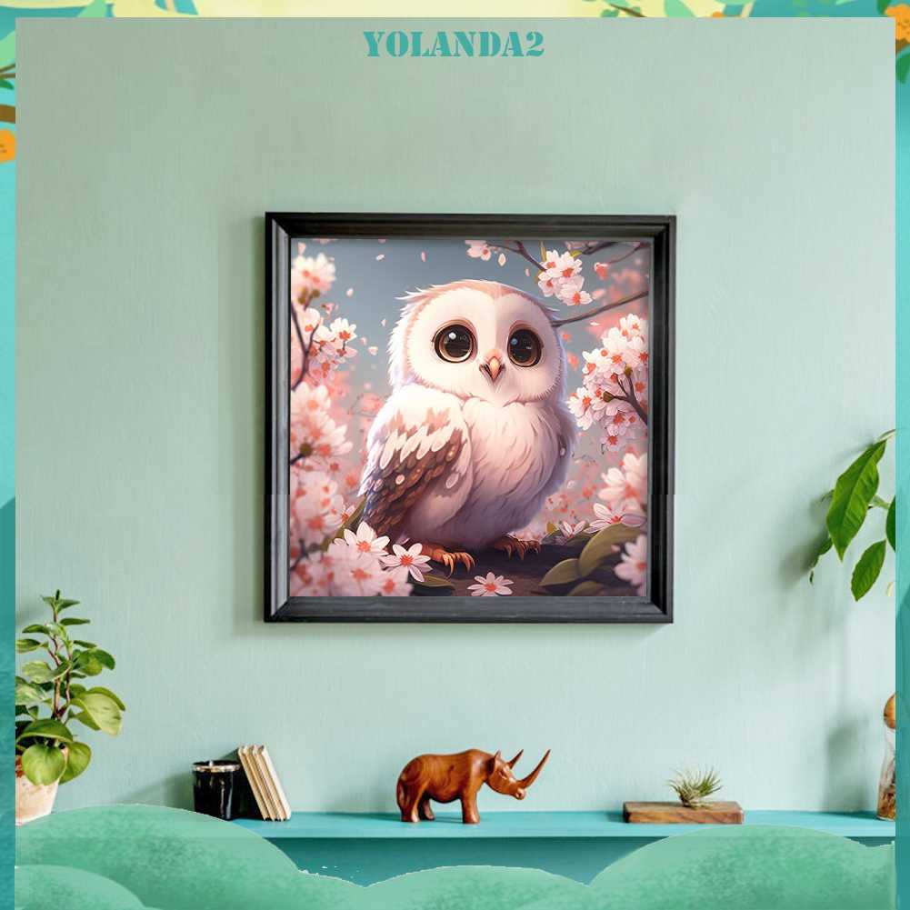 Tranh Đính Đá Kim Cương Toàn Bộ 5D DIY Hình Vẽ Con Cú