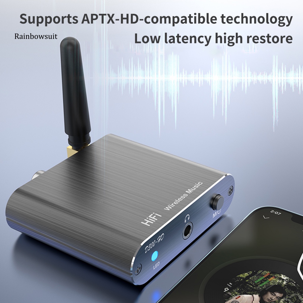 Thiết Bị Nhận Tín Hiệu Âm Thanh Bluetooth HiFi APTX-HD-compatible5.2 AUX Cho Điện Thoại Thông Minh