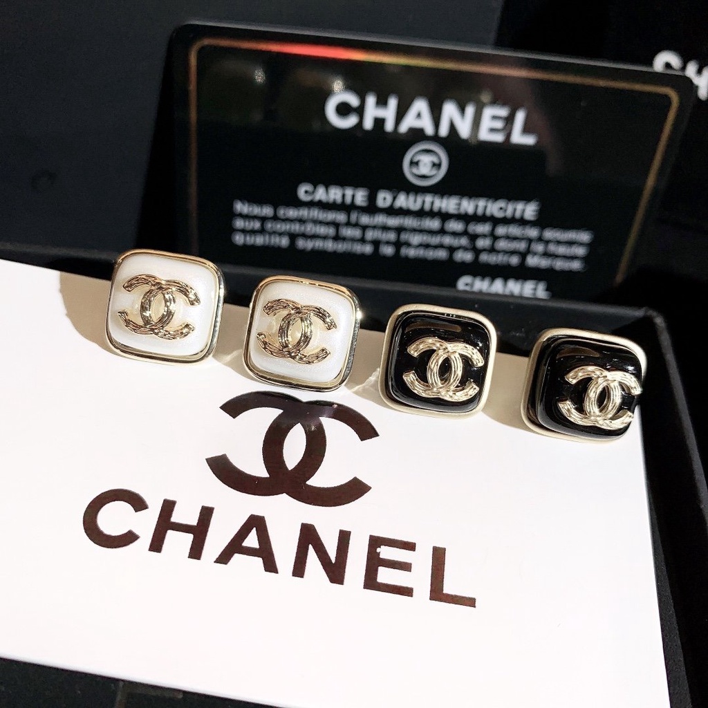 Bông Tai Bằng Thép Titan Chống Thấm Nước Không Gỉ In Logo Thời Trang Cho Nữ