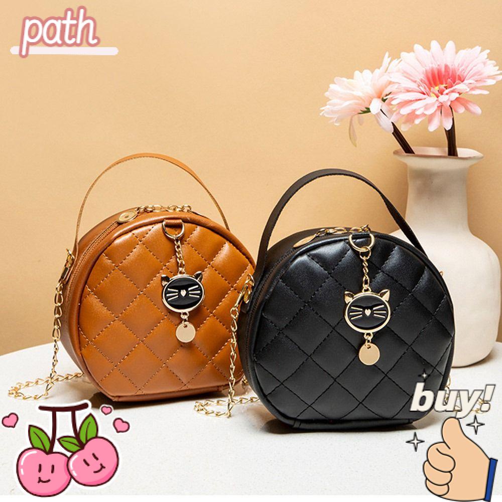 Túi Đeo Vai Da PU Phối Dây Xích Thiết Kế Đơn Giản Thời Trang