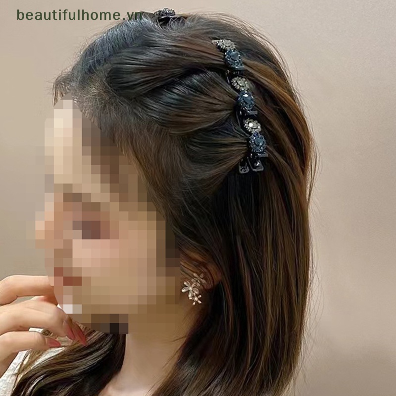 Kẹp Tóc Mỏ Vịt Đính Đá Ngọt Ngào Dễ Thương Cho Nữ