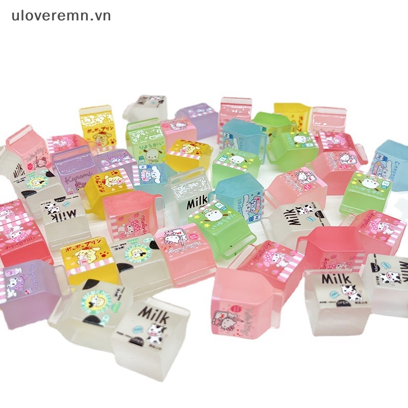 Bộ 2 Hộp Carton Sữa Huỳnh Quang Dùng Làm Trang Sức DIY