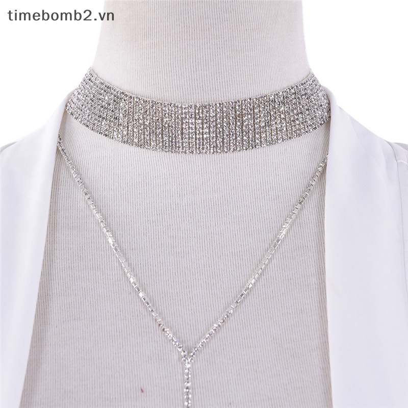 Vòng Cổ Choker Đính Đá Thời Trang Dành Cho Nữ