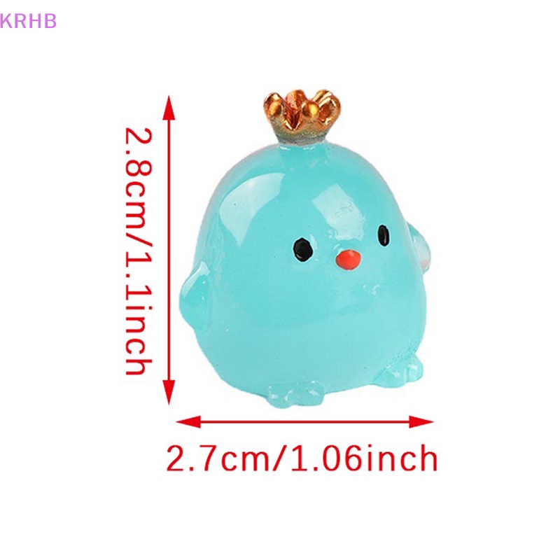 Đèn Ngủ Hình Chú Gà Đội Vương Miện Bằng Nhựa resin Trang Trí Ban Đêm diy Mới