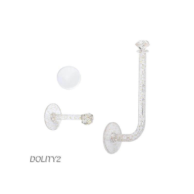 Giá Treo Kẹp Tóc Gắn Tường Trong Suốt Tiện Dụng Cho Nhà Bếp / Phòng Tắm / Văn Phòng