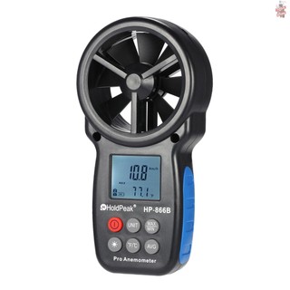 Máy đo tốc độ gió kỹ thuật số mini holdpeak hp-866b màn hình lcd tolo-6.6b