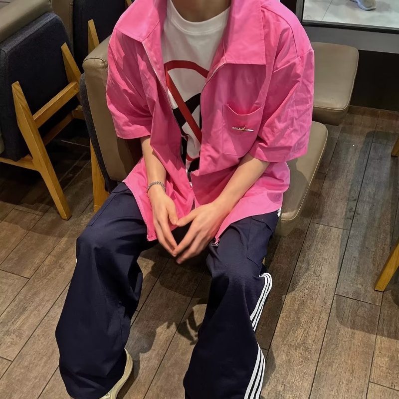 Áo Sơ Mi Tay Ngắn Họa Tiết Ngôi Sao Đơn Giản Thời Trang Cho Nam Và Nữ