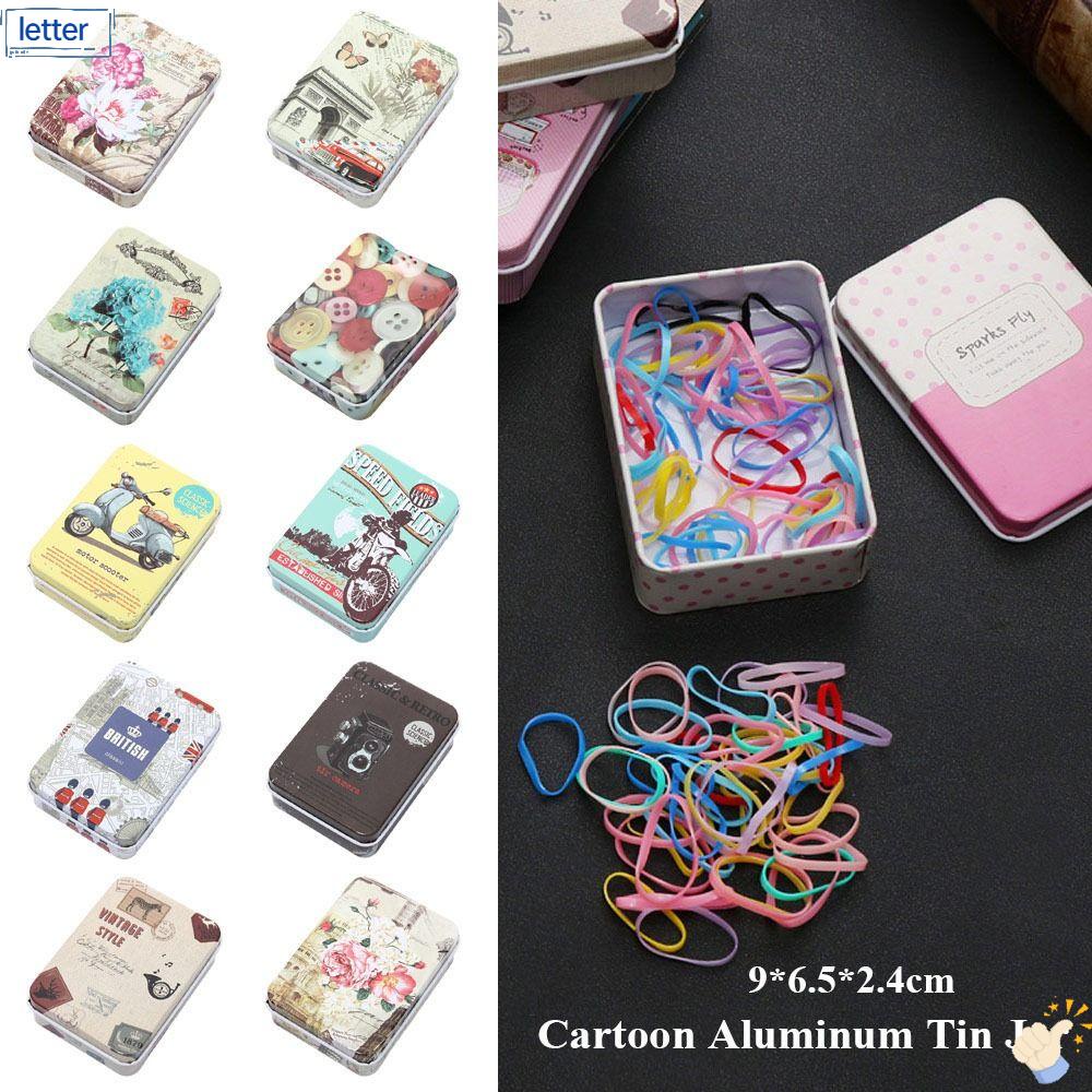 LET Set 2 Lọ Thiếc Nhôm Đựng Nến Trang Trí Móng Tay