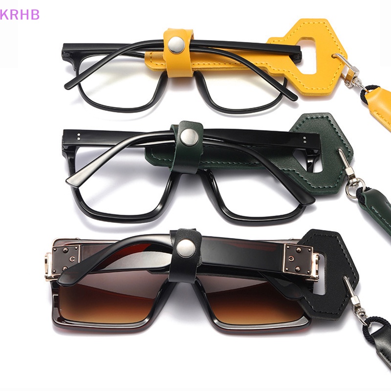 Hộp Đựng Mắt Kính Hình Chìa Khóa KRHB Bằng Da Có Dây Đeo Cổ Mới