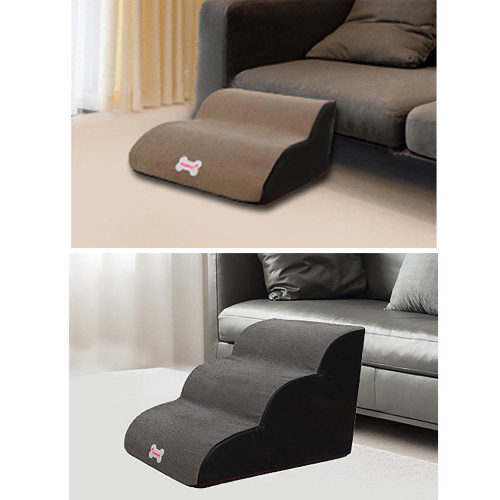 Bậc Thang Leo Trèo Chống Trượt Màu Xanh Dương Cho Thú Cưng