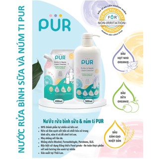 Pure nature - nước rửa núm ti pur