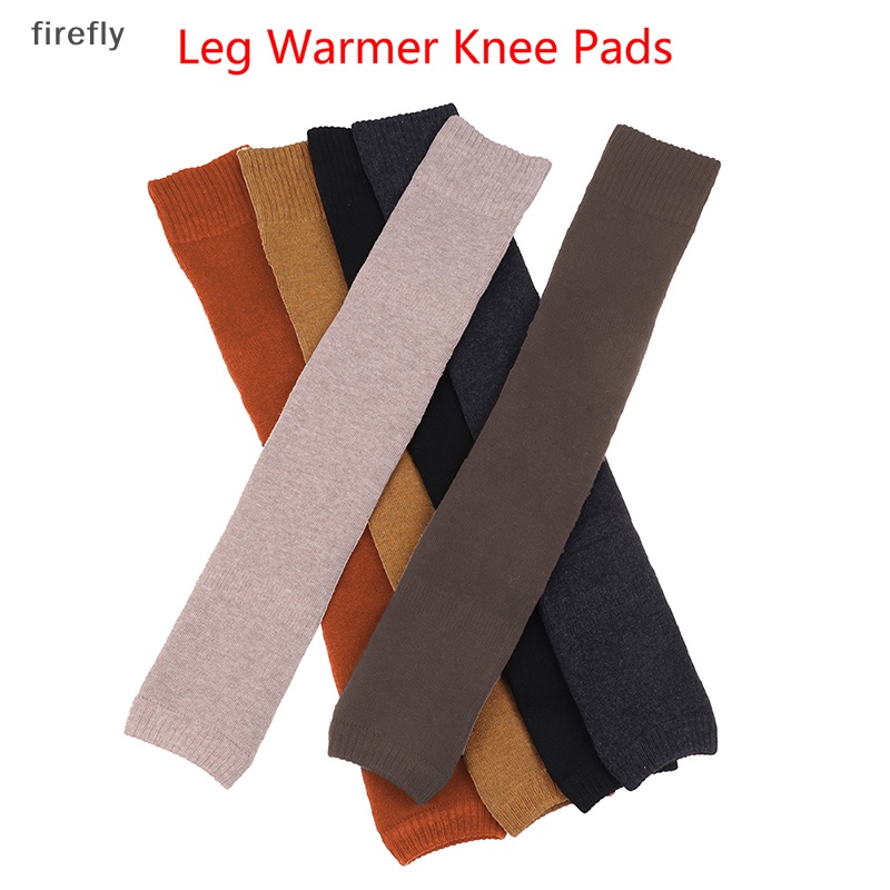 [firefly] Vớ Ống Chân Dệt Kim Giữ Ấm Mùa Đông Màu Trơn Cho Nữ