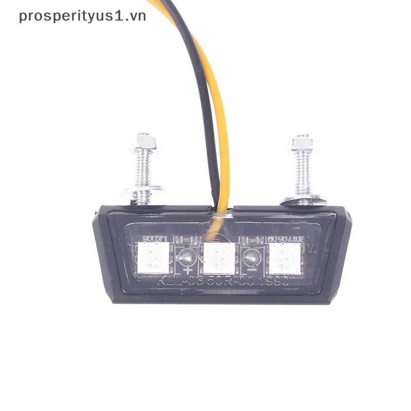 1 Đèn LED 12V Ánh Sáng Trắng Gắn Biển Số Đuôi Xe Mô Tô