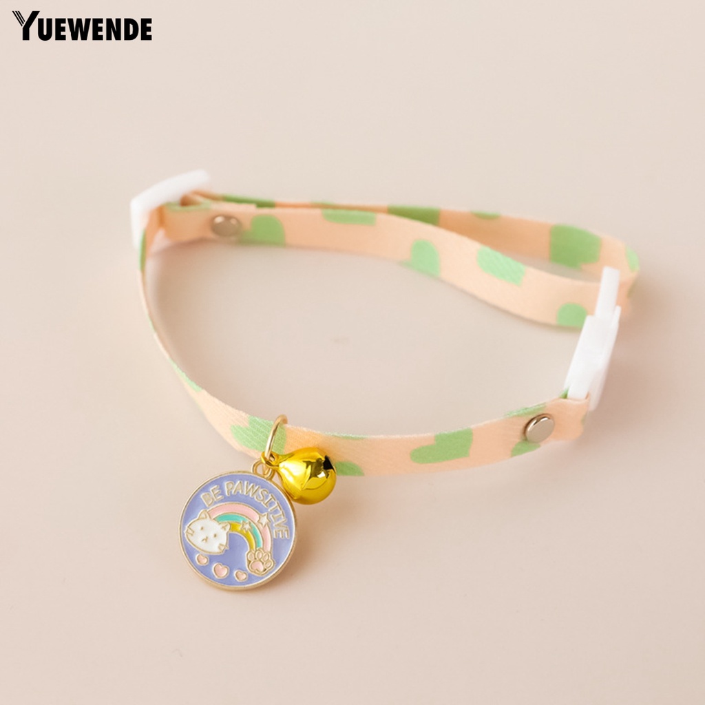 Yq.e Vòng Cổ Co Giãn Cao Trang Trí Chuông Thời Trang Cho Thú Cưng