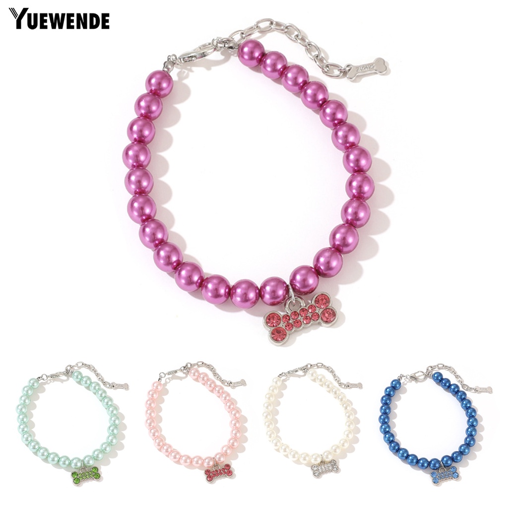 Vòng Cổ Ngọc Trai Bằng Nhựa Thân Thiện Với Môi Trường Cho Cún Cưng