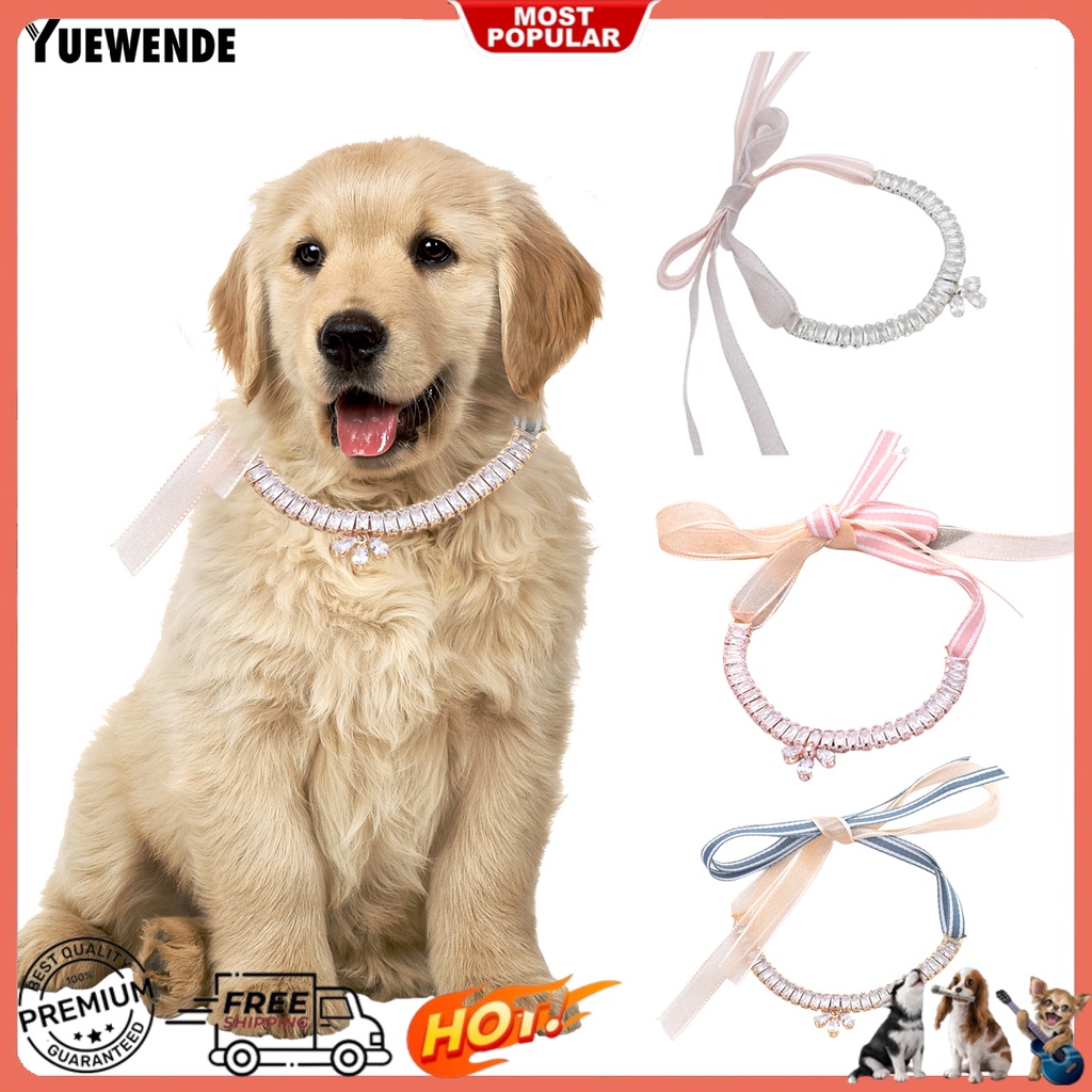 Vòng cổ Siêu Nhẹ Đính Đá Cho Thú Cưng