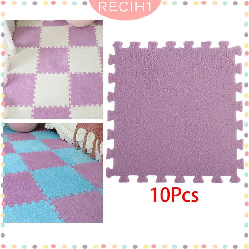 Set 10 Tấm Thảm Xốp Lót Sàn Mềm Mại Chống Trượt Tiện Dụng Cho Nông Trại / Nhà Cửa