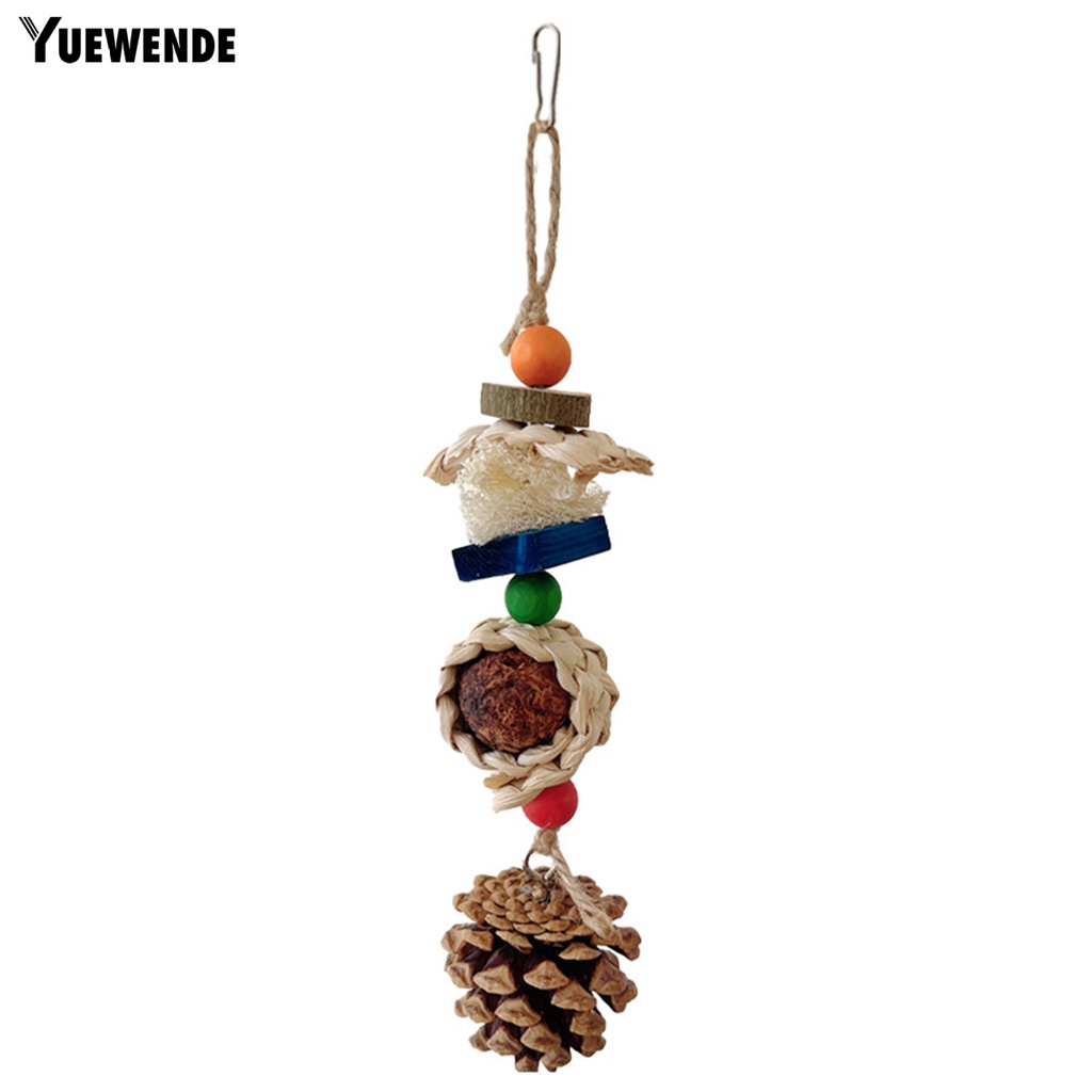 Đồ Chơi Nhai Gặm Hình Nón Có Dây Đeo Chống Cắn Dễ Treo Cho Chim Vẹt