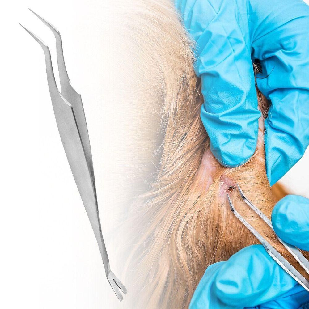 Nhíp Gắp Chất Liệu Thép Không Gỉ Chuyên Dụng Cho Thú Cưng