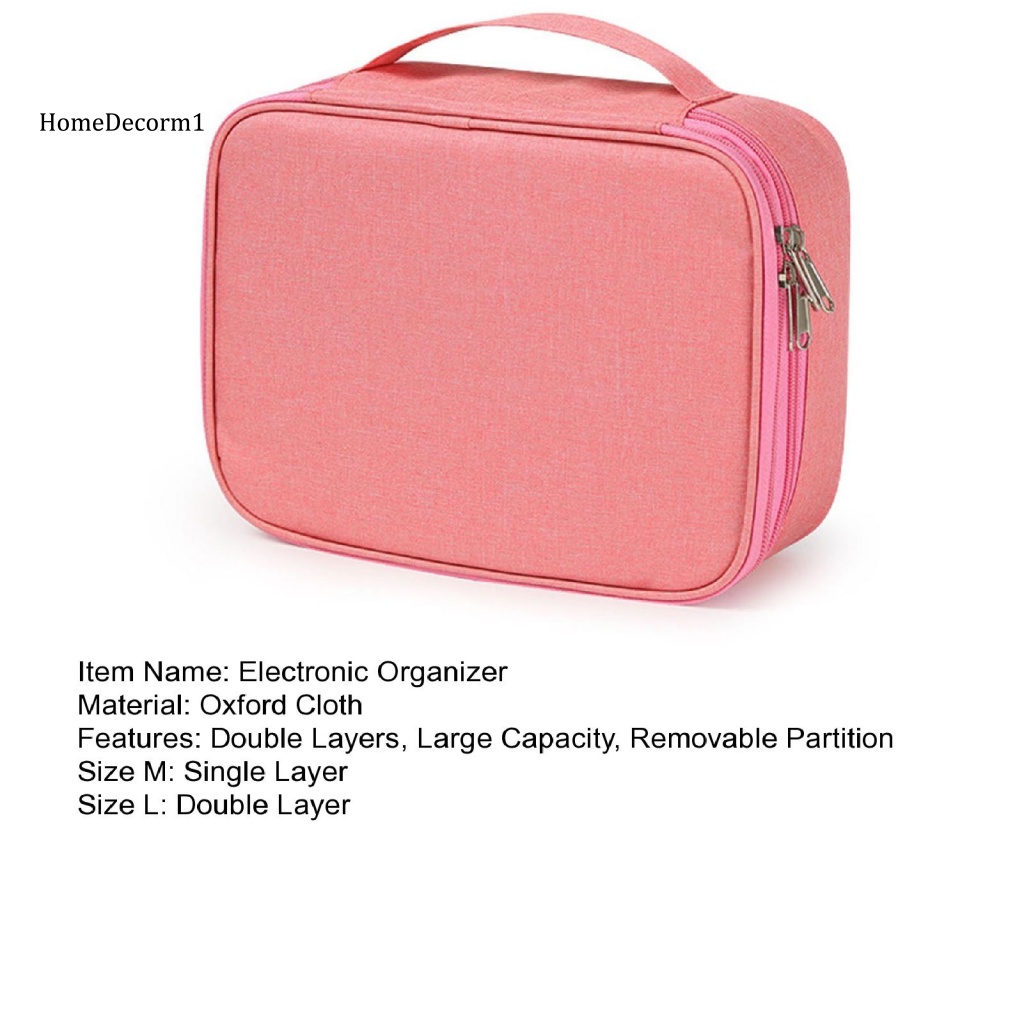 Túi Vải Oxford Đựng Phụ Kiện Điện Tử Trang Điểm Tiện Dụng Khi Đi Du Lịch