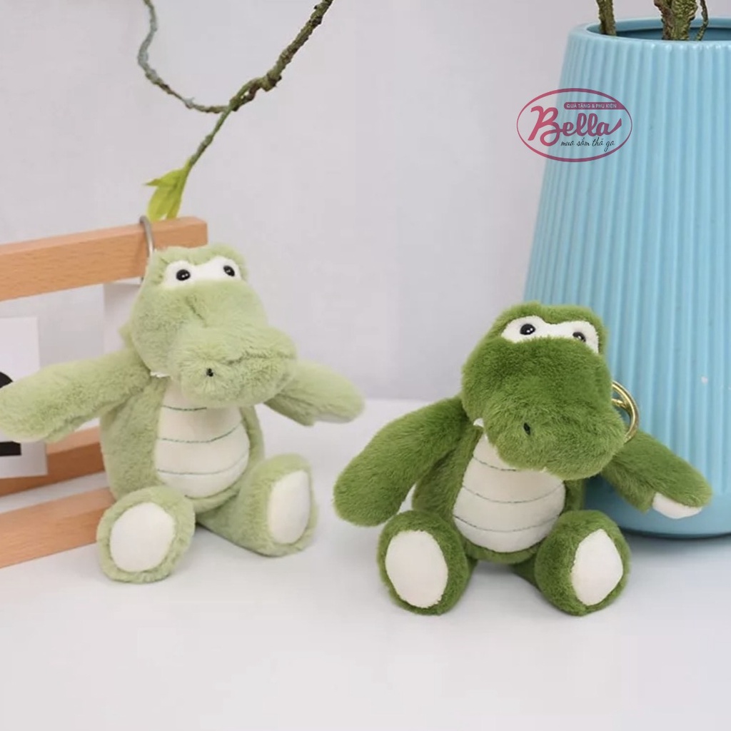 Móc khoá hình Cá Sấu nhồi bông màu xanh Hottrend