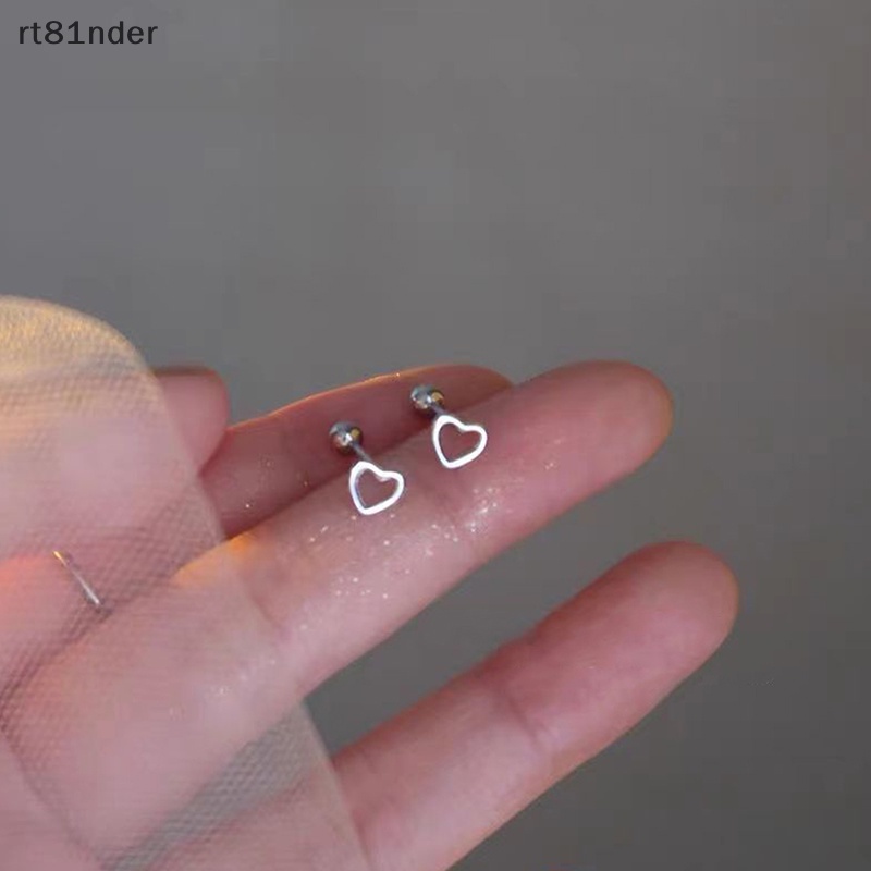 Rt 1 Đôi Khuyên Tai Dạng Xoắn Ốc Hình Trái Tim Đơn Giản Thời Trang Cho Nữ