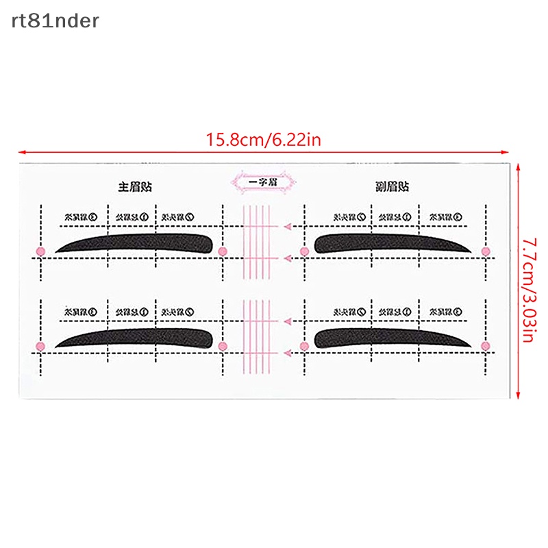 Rt Set 12 Thẻ Dán Lông Mày Nhanh Chóng Tiện Lợi