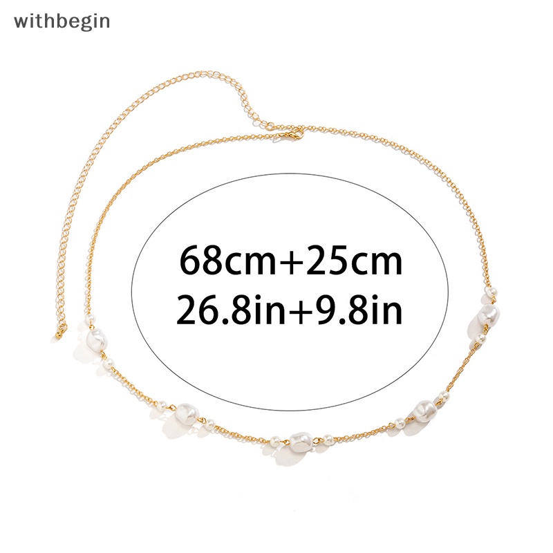 Chuỗi Ngọc Trai Đeo Thắt Lưng Nhiều Lớp Thời Trang Đi Biển Cho Nữ