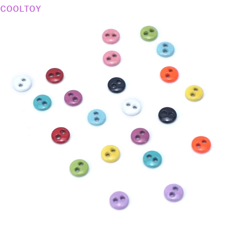 Set 10 Nút Tròn Mini Nhiều Màu Sắc Làm Đồ Chơi Búp Bê