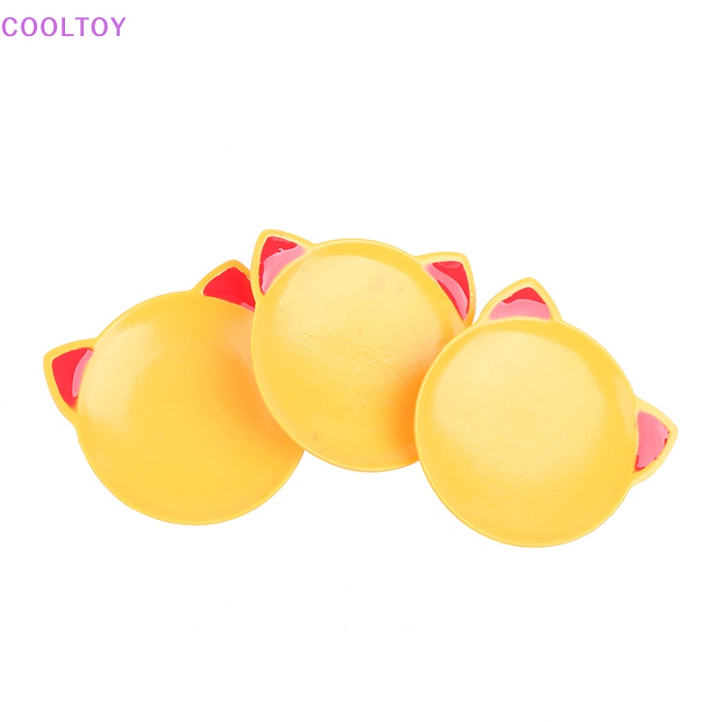 1 Đĩa Đựng Thức Ăn Mini Hình Mèo Dễ Thương Tỉ Lệ 1: 12