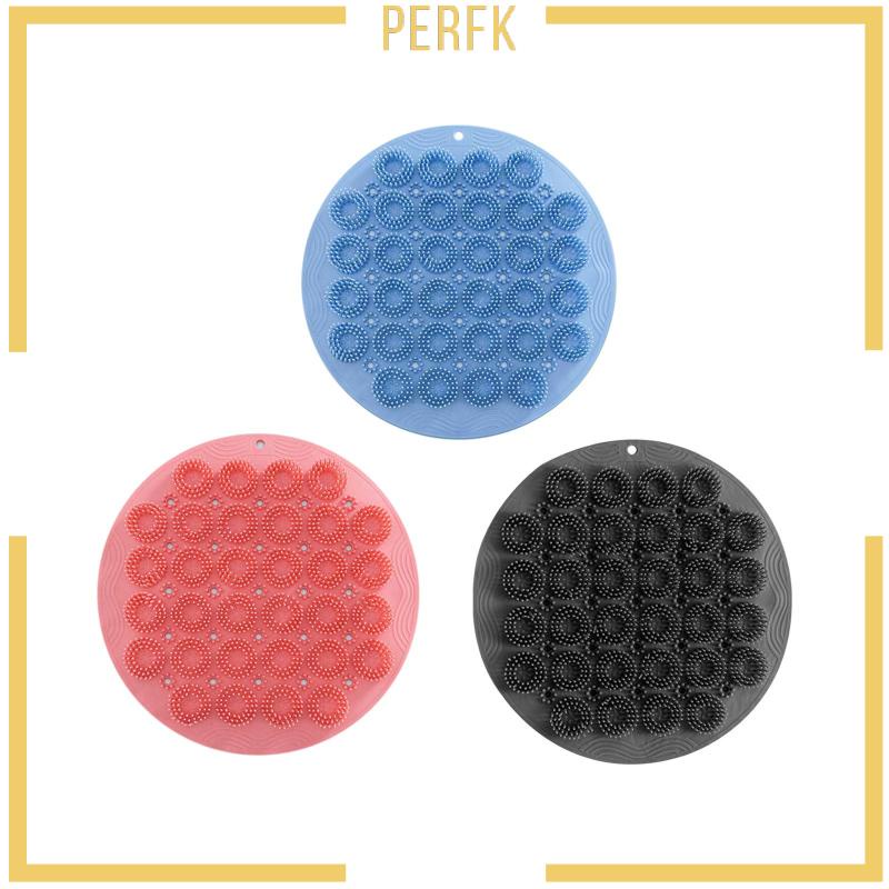 Bàn Chải Chà Lưng Có Giác Hút Đường Kính 30cm Bằng Silicon Tiện Dụng