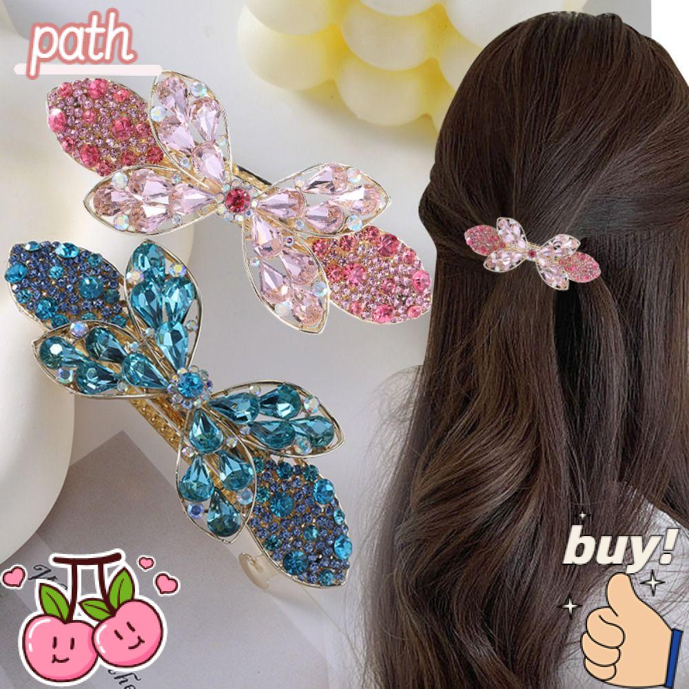 PATH Kẹp Tóc Hình Bướm Đính Đá Lấp Lánh