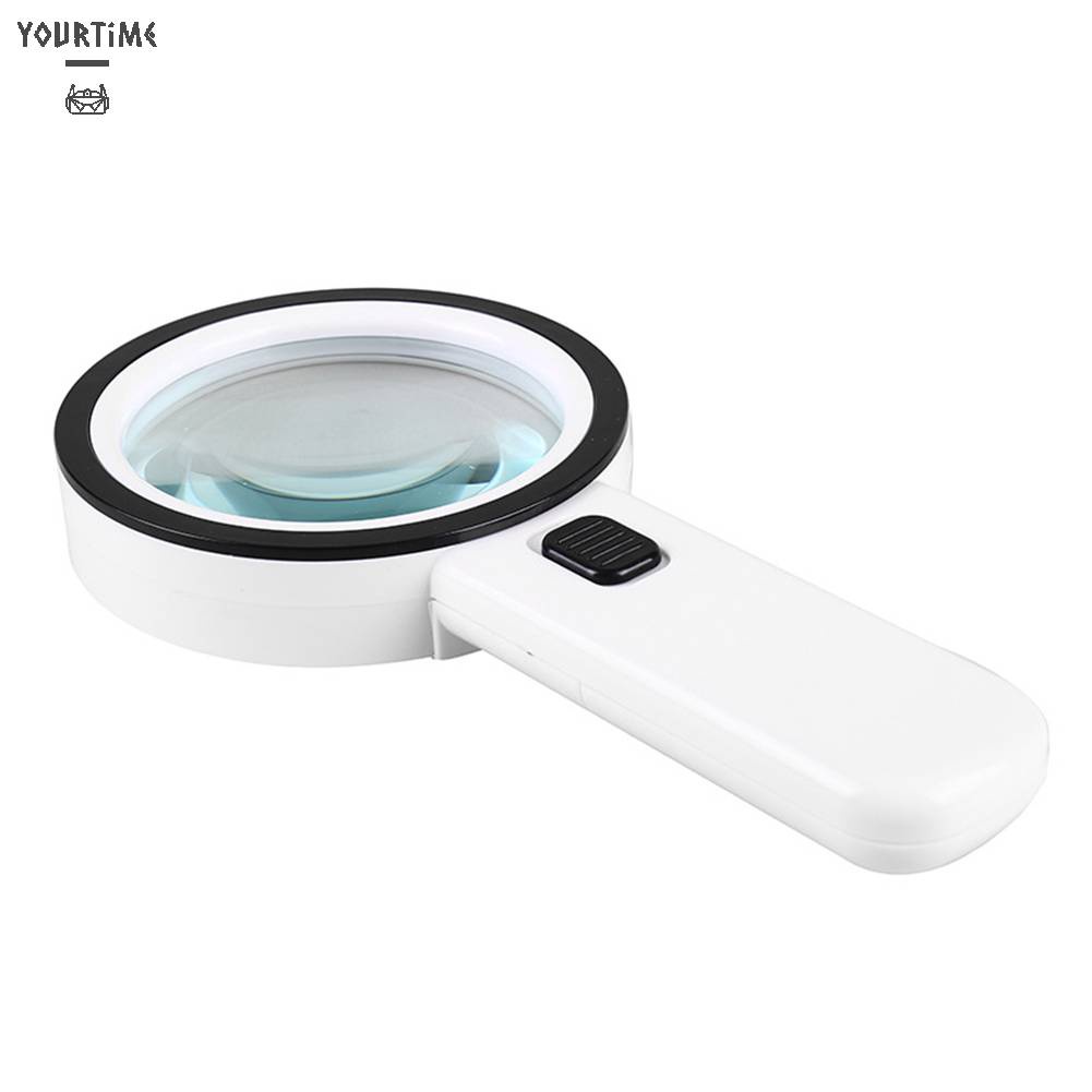 Kính Lúp Cầm Tay 30X Có 12 Đèn LED