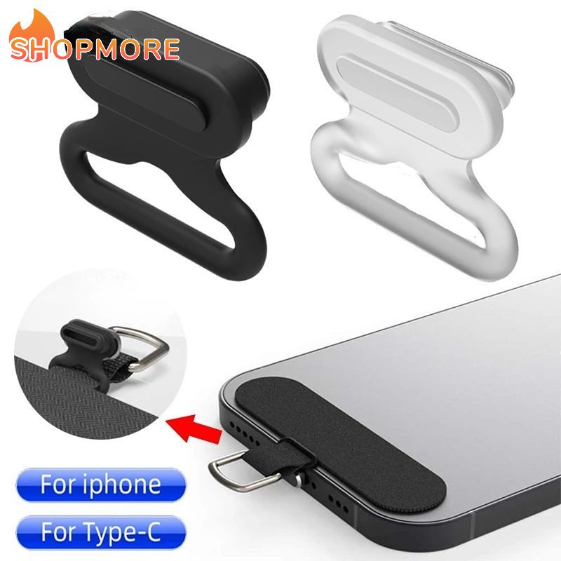 Nắp Đậy Cổng Sạc Điện Thoại Bằng Silicon Nhiều Màu Sắc Chống Thất Lạc