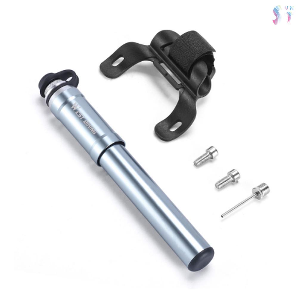 Ống Bơm Xe Đạp Leo Núi / Bóng Rổ Bằng Chân 130PSI Bằng Hợp Kim Nhôm Nhỏ Gọn