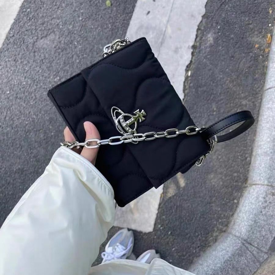 Túi đeo vai vivienne westwood Crossbody Túi Vải Oxford Túi Điện Thoại Trường Hợp Thiết Kế Vuông Nhỏ túi Xách