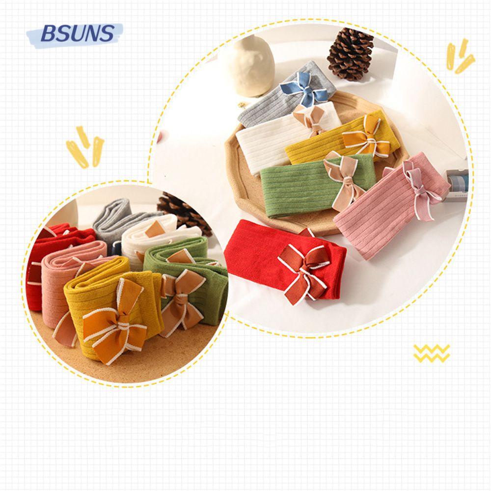 Vớ Cotton Giữ Ấm Màu Trơn Thời Trang Thu Đông Cho Bé