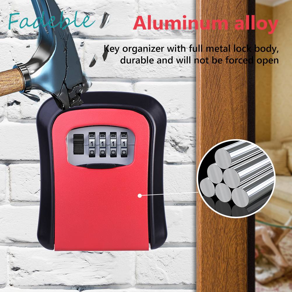 Móc Khóa Gắn Tường Có Mật Khẩu 4 Chữ Số Bằng Hợp Kim Nhôm