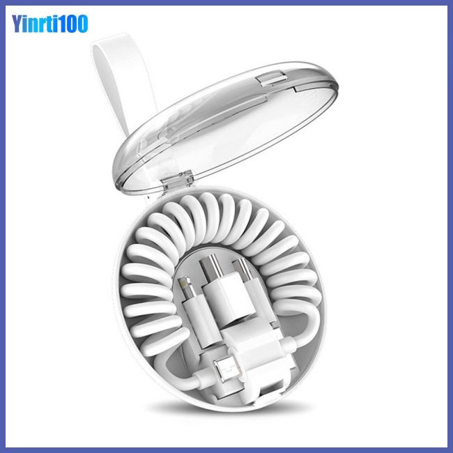 Dây Cáp Sạc Truyền Dữ Liệu Usb 3 Trong 1 Nhỏ Gọn Tiện Dụng